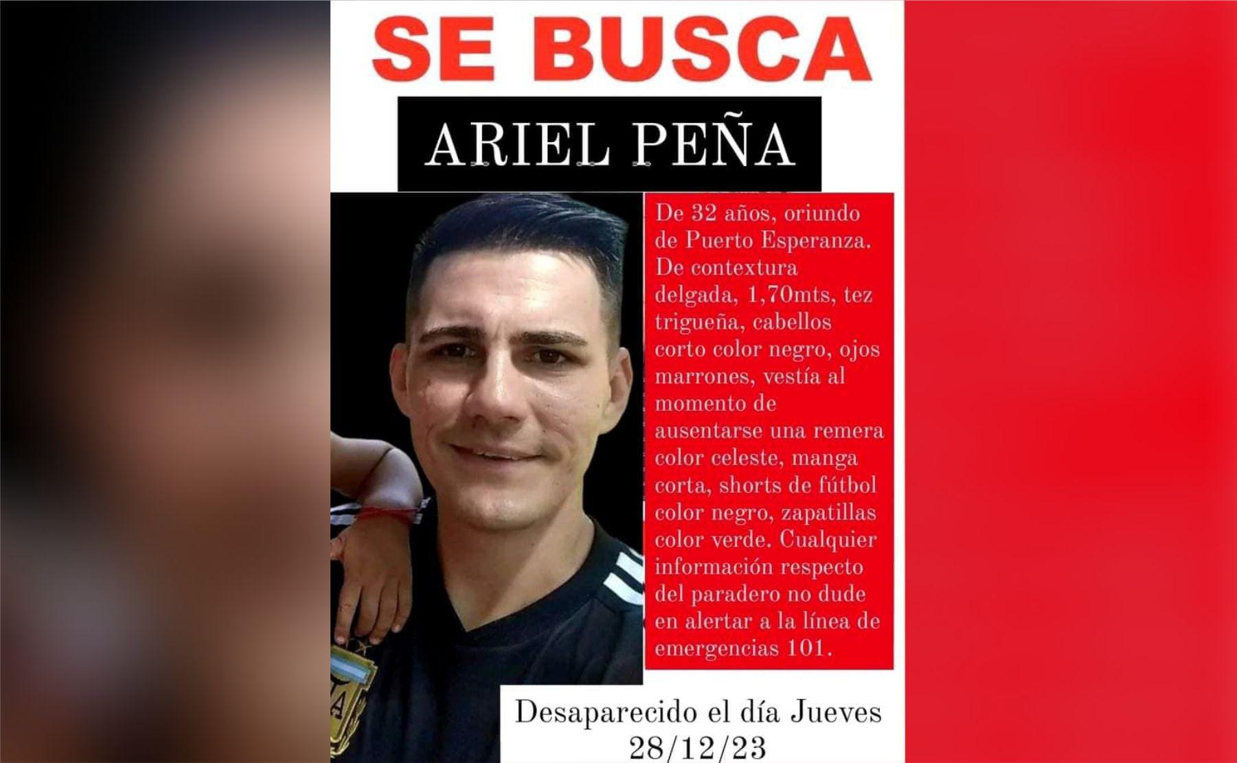 buscado Ariel Antonio Peña