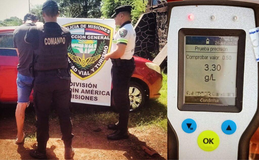 Conductor borracho jardin america