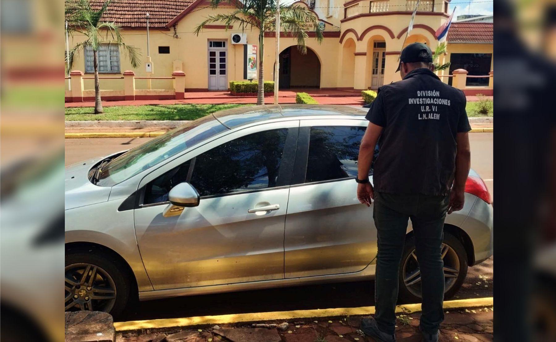 moto auto robado en alem