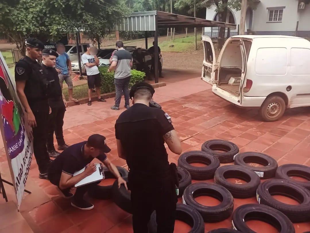 detuvieron conductor neumaticos