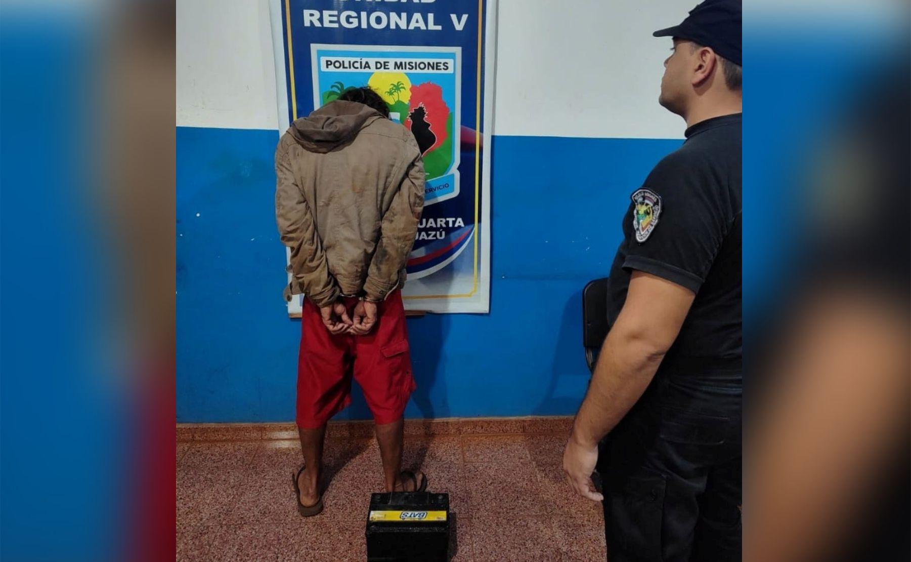 detenido bateria iguazu