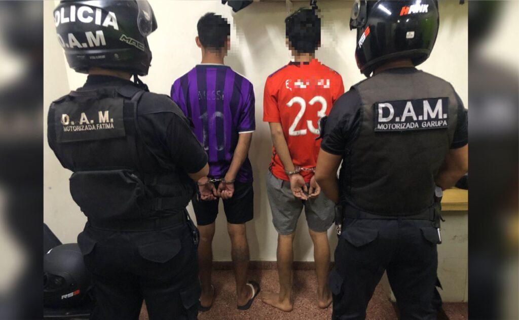 delincuentes familiares atacaron polica posadas