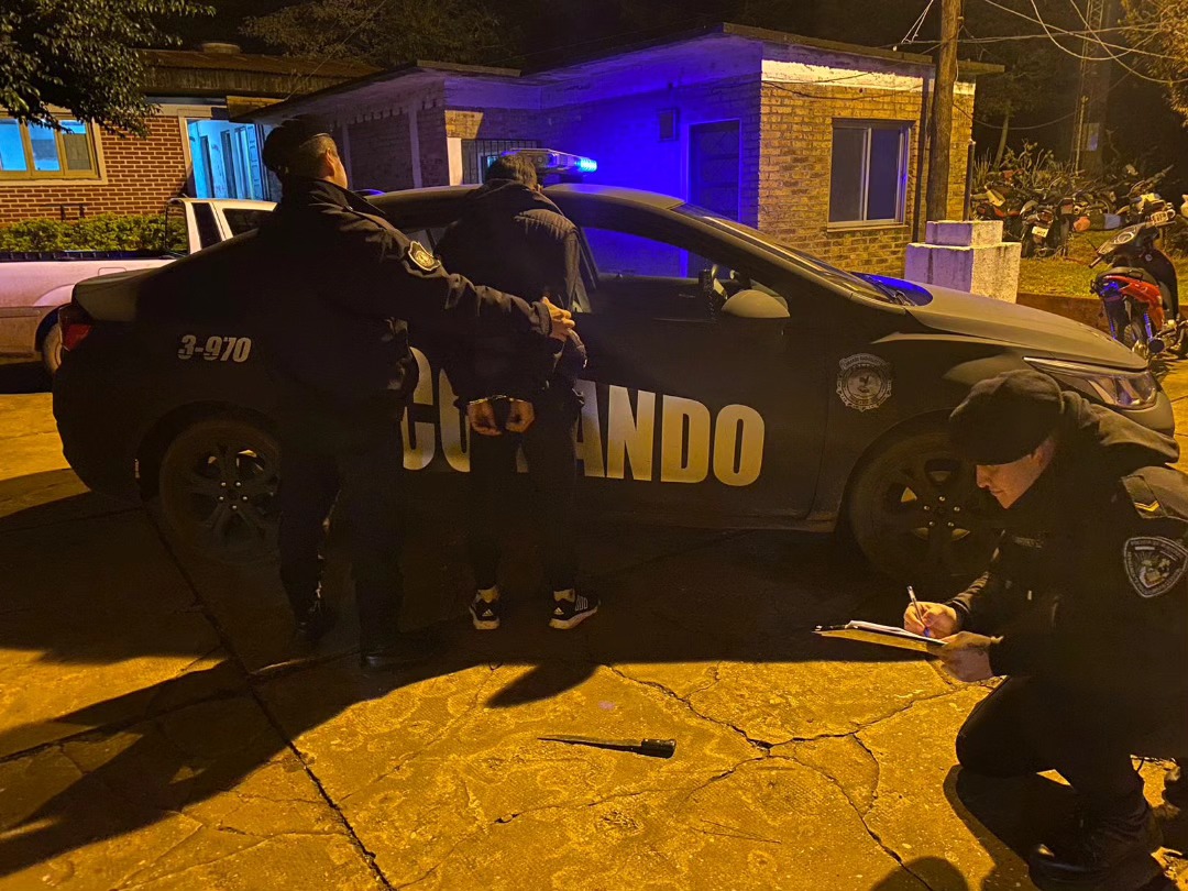 detenido machete campo viera