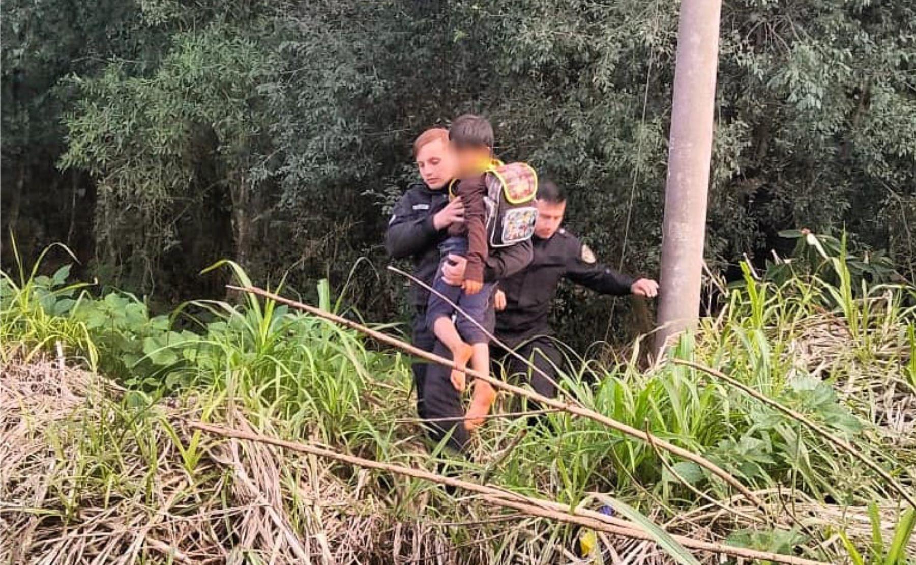 obera niño escapo escuela