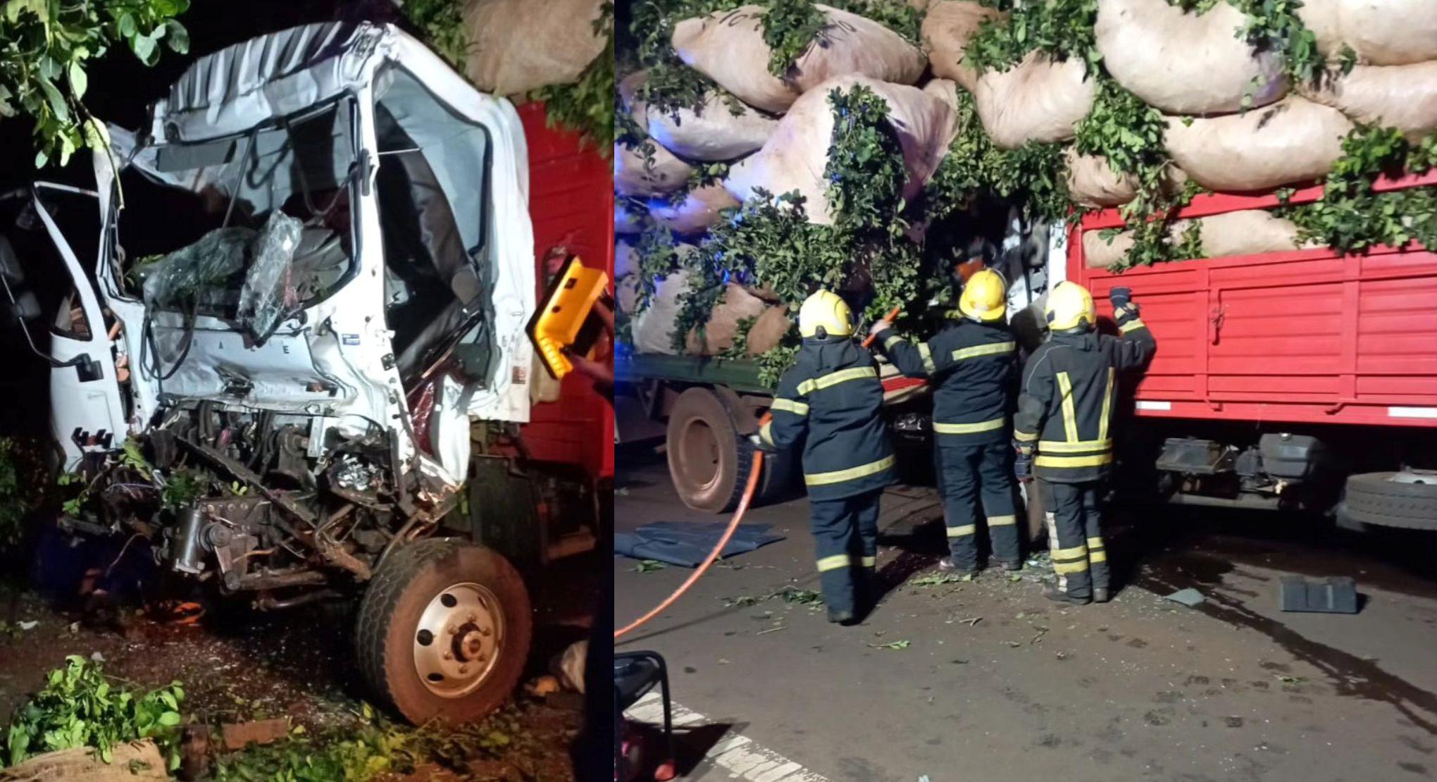 choque camiones fallecido obera