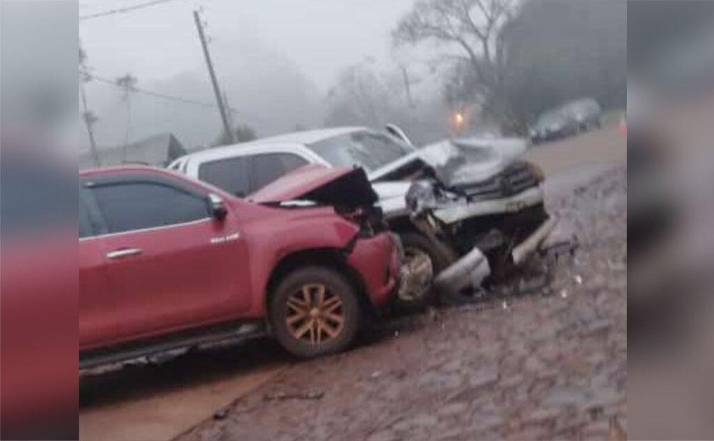 choque camionetas eldorado