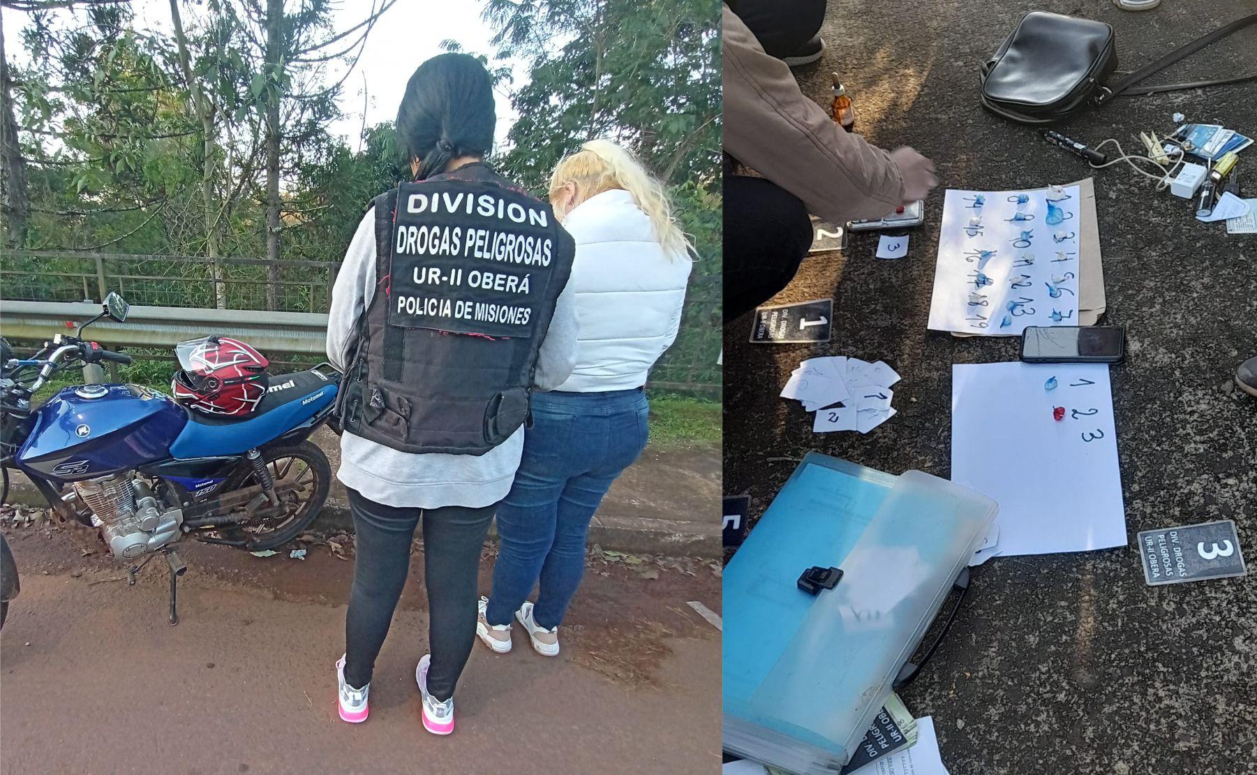 mujer narcodelivery obera