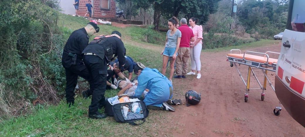 choque motos 225 alem