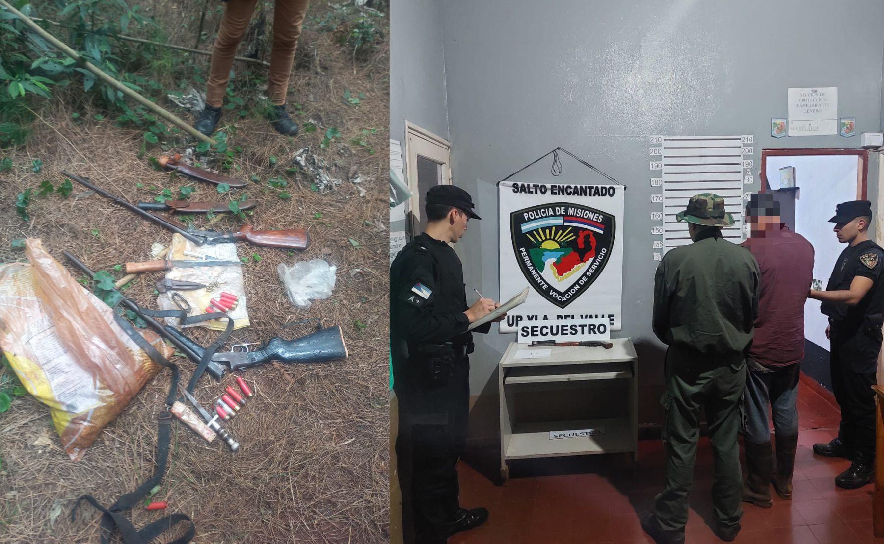 detenidos cazar parque provincial