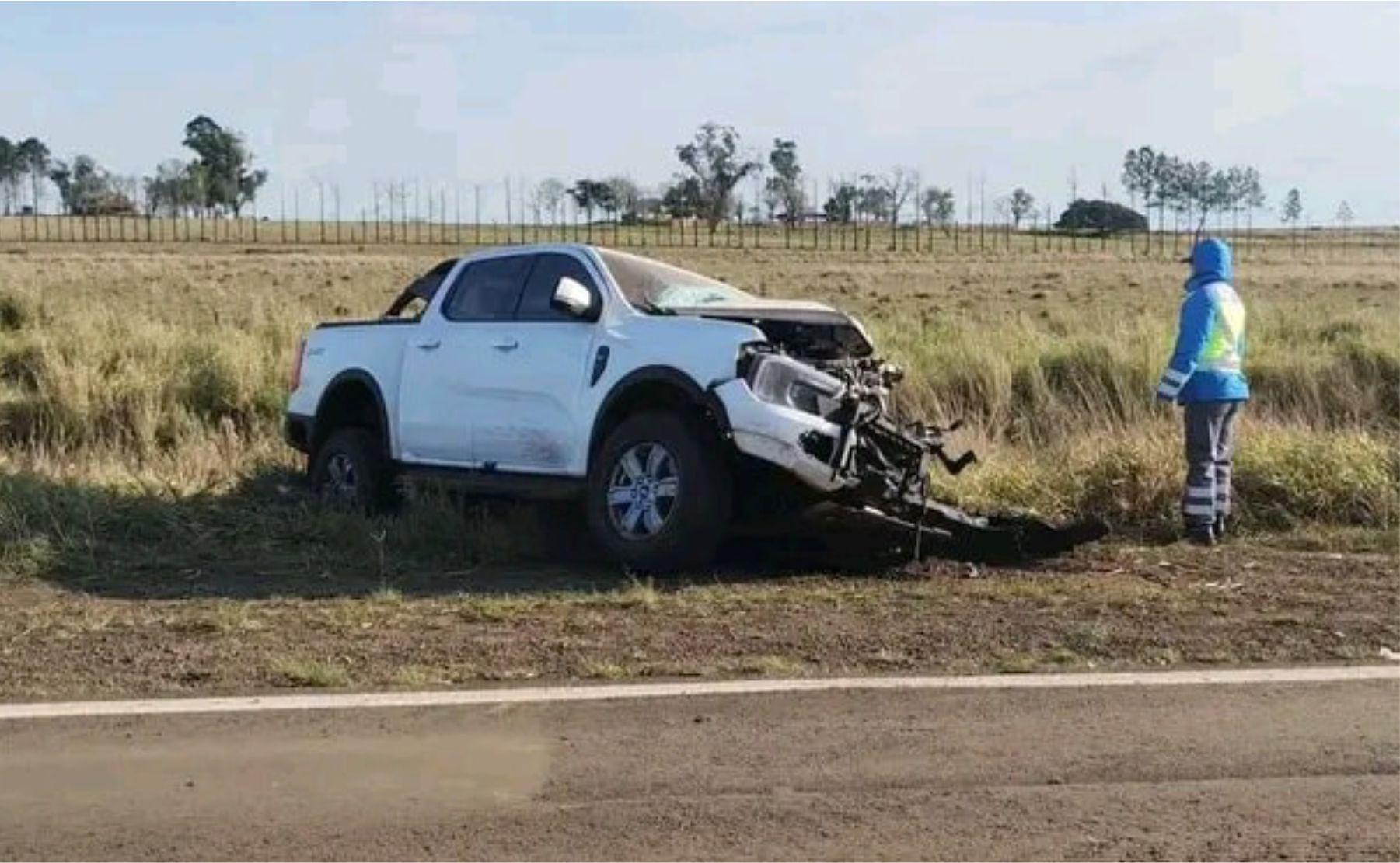 choque camioneta camion santo tome