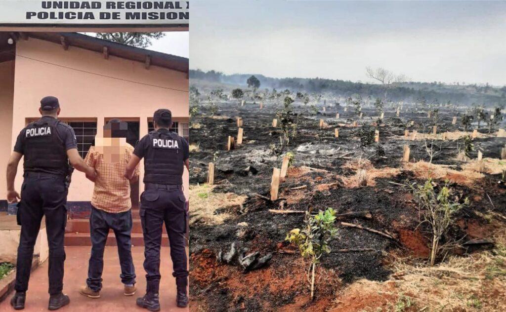 detenido incendio yerba salto encantado