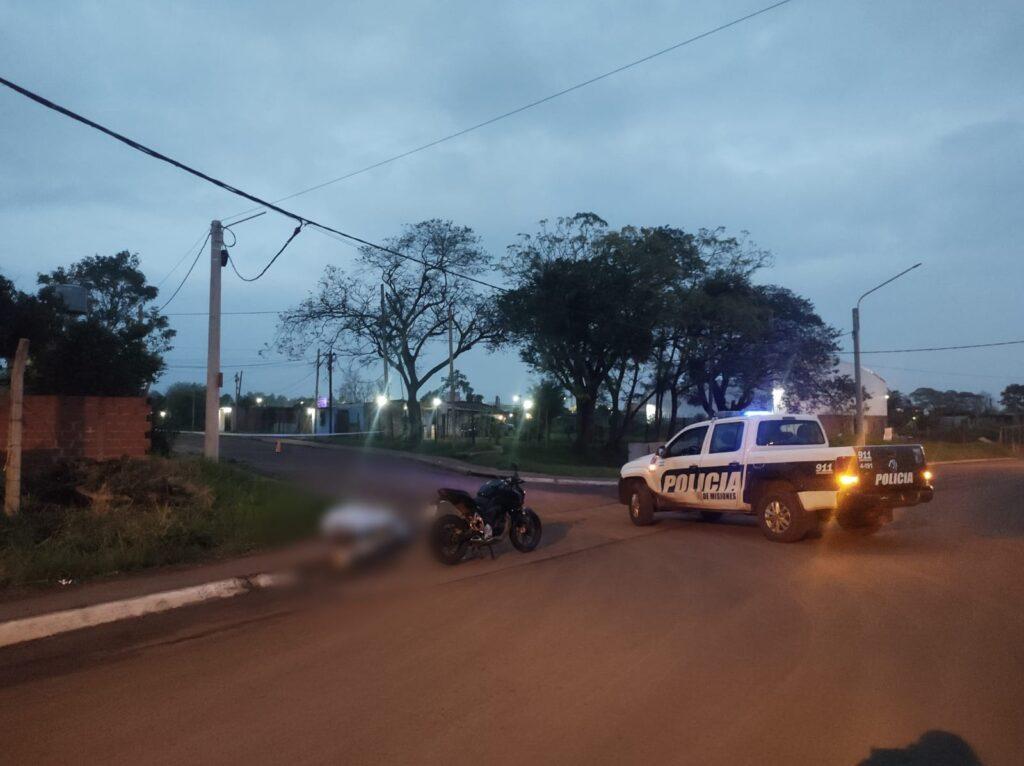 fallecido despiste moto garupa