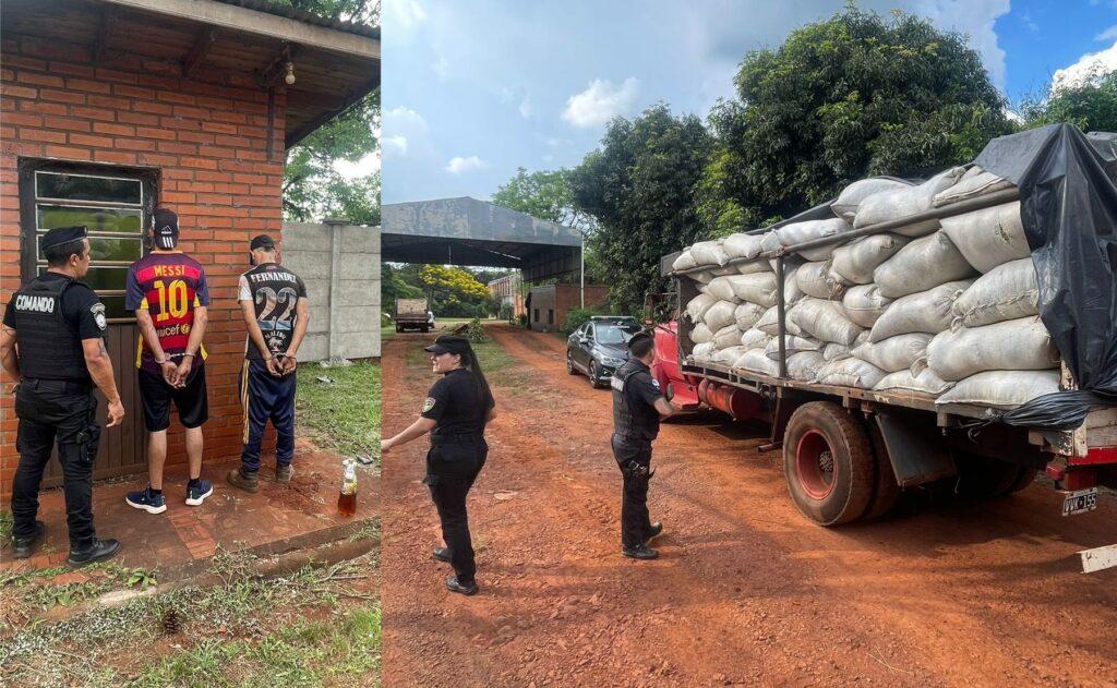camion yerba sustraida