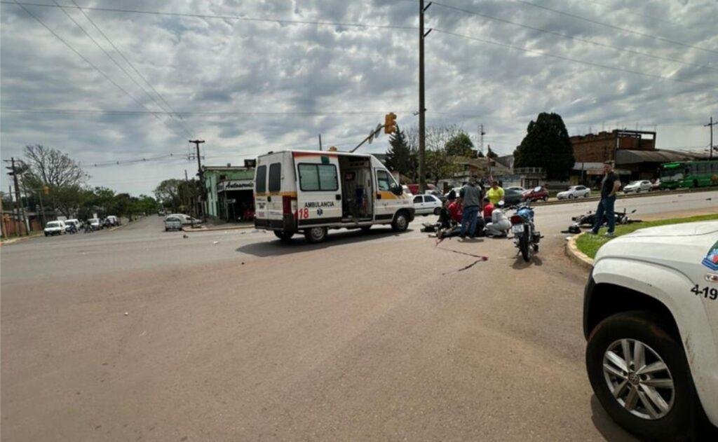 choque moto mujer quaranta