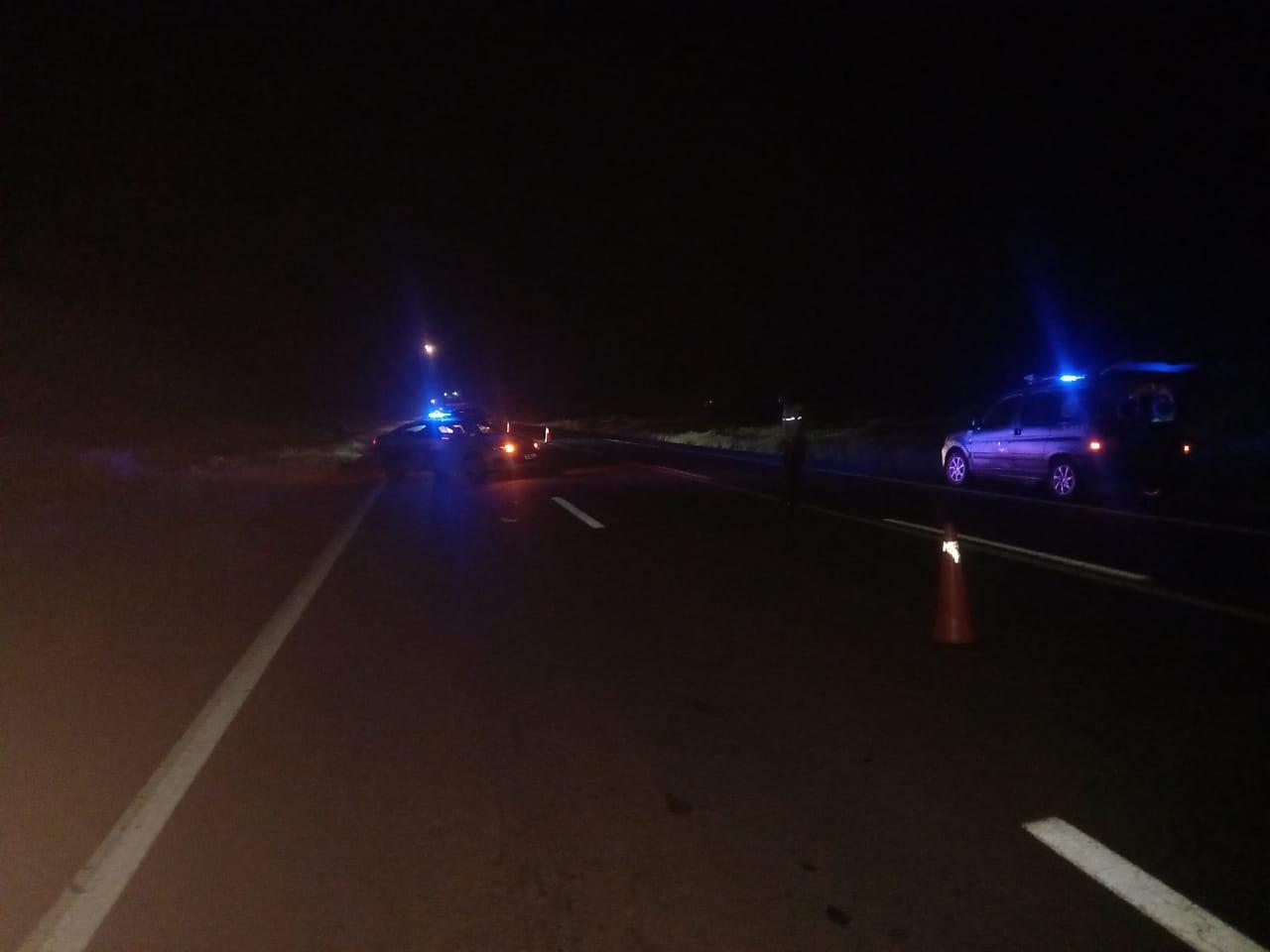 peaton embestido ruta 12 fuga