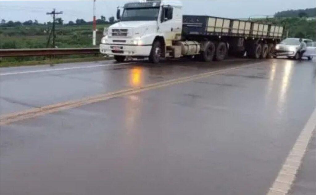 campo viera choque auto camion