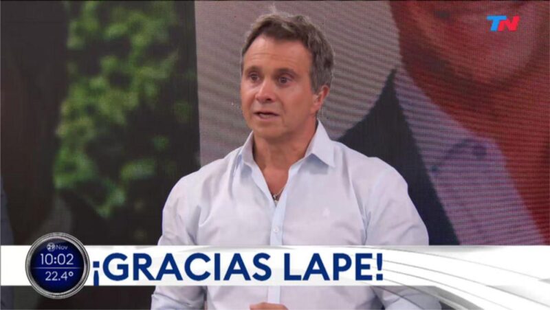 Lapegüe se despidio de tn