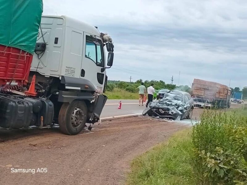 choque fallecido santo tome camion