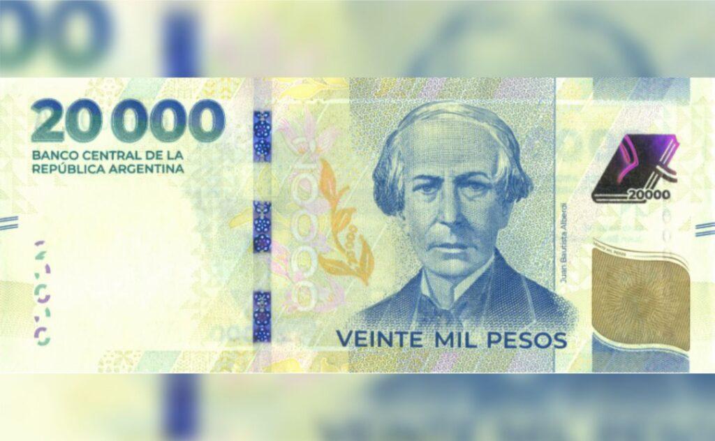 billete 20 mil
