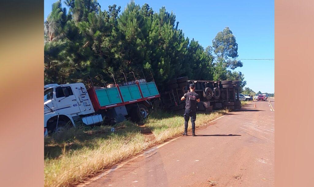 camionero borracho maniobras