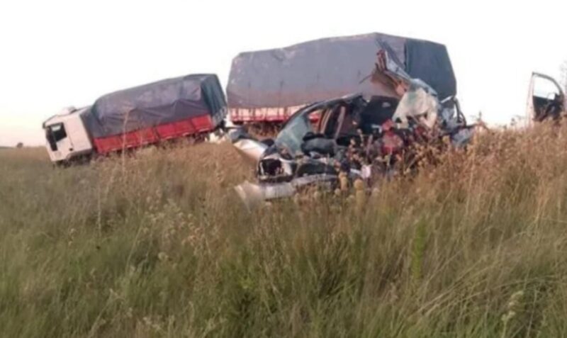 choque auto camion ruta 14