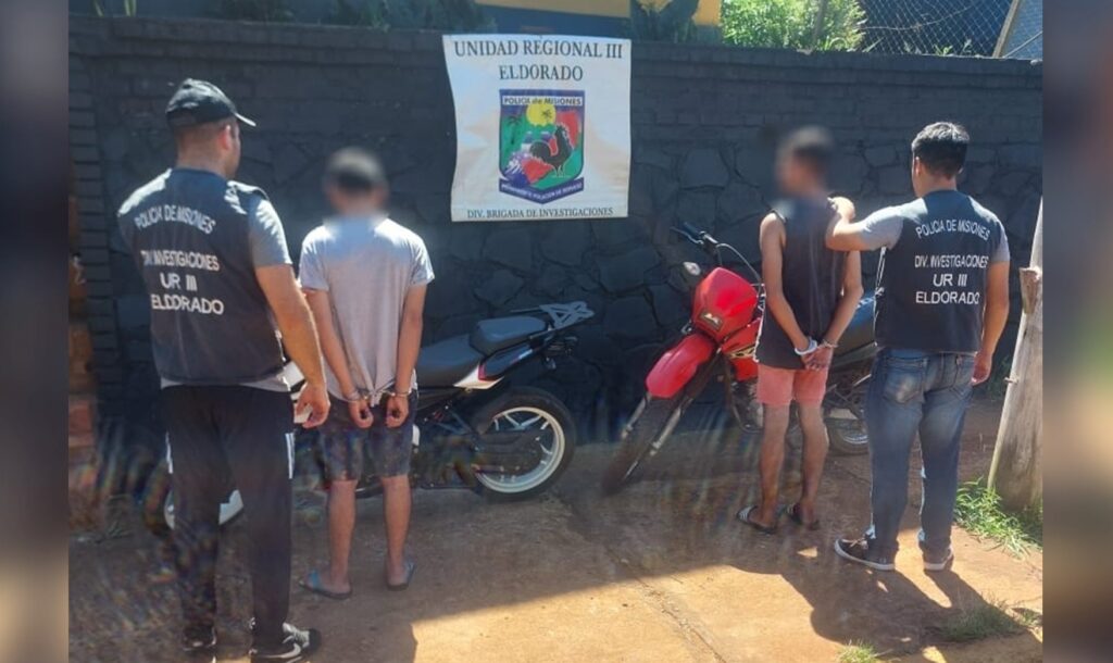 detenidos moto robada eldorado