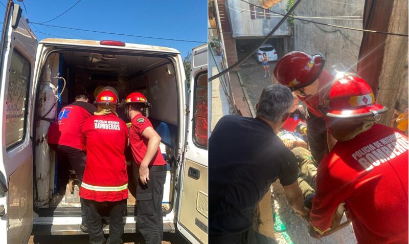 rescataron obrero edificio obera