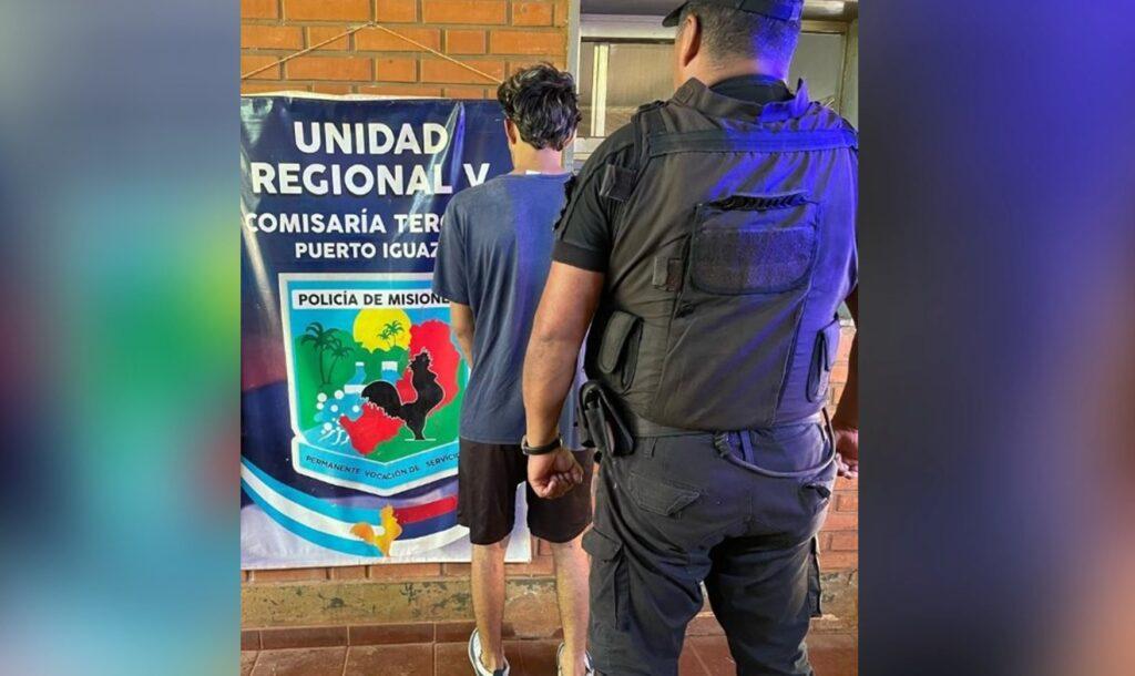 detenido choque mujer iguazu