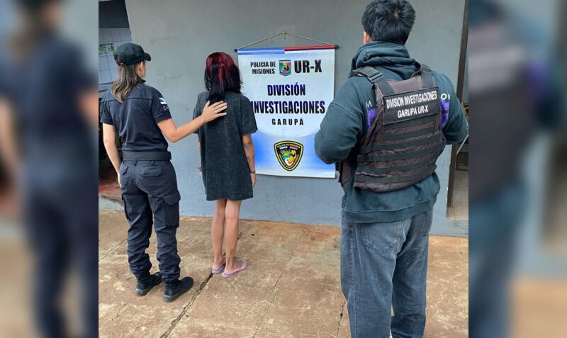 garupa detenida robo heladeria