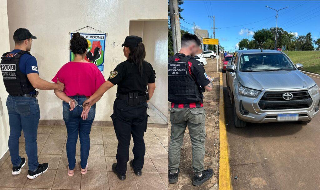 detenida mujer camioneta robada brasil
