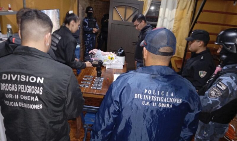 allanamiento los helechos droga