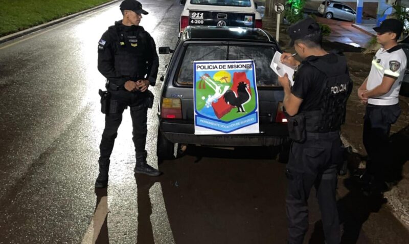 detenido irigoyen auto robado