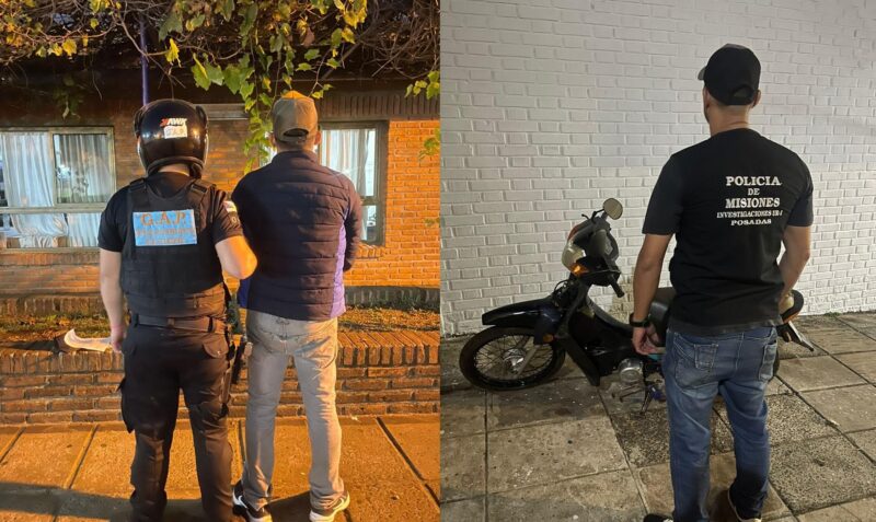 detenido roba moto posadas