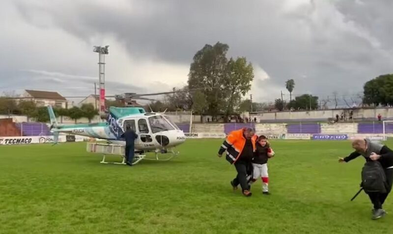 alumnos rescatados ruta