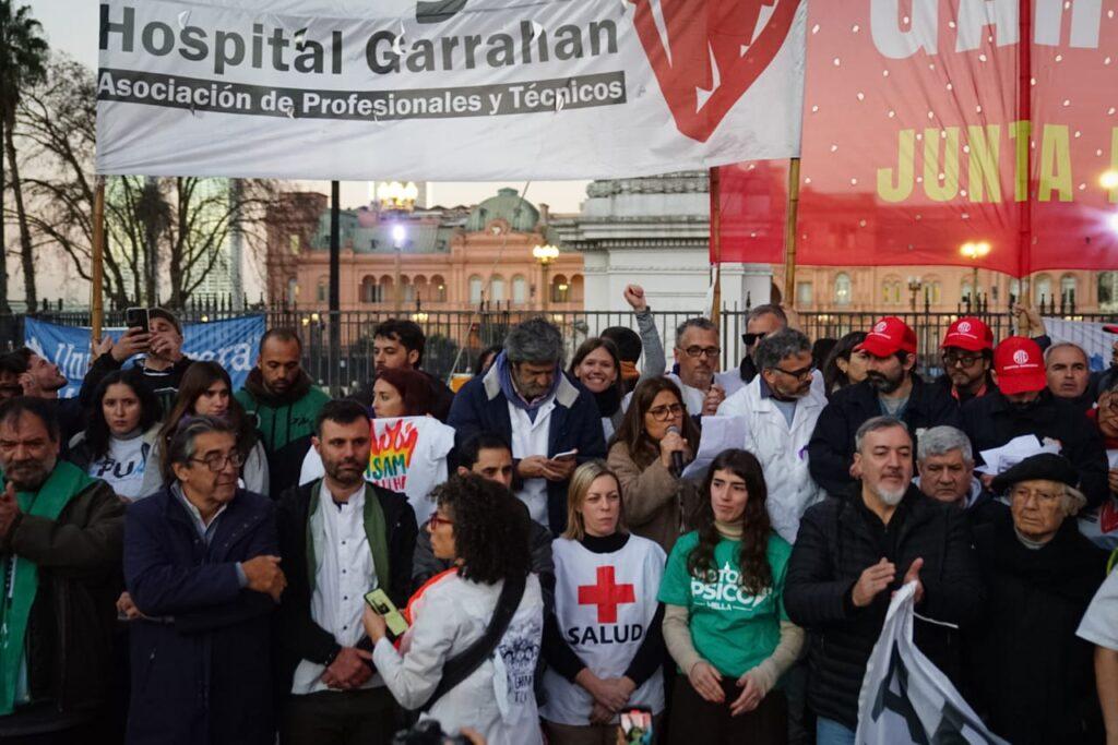 garrahan marcha politica