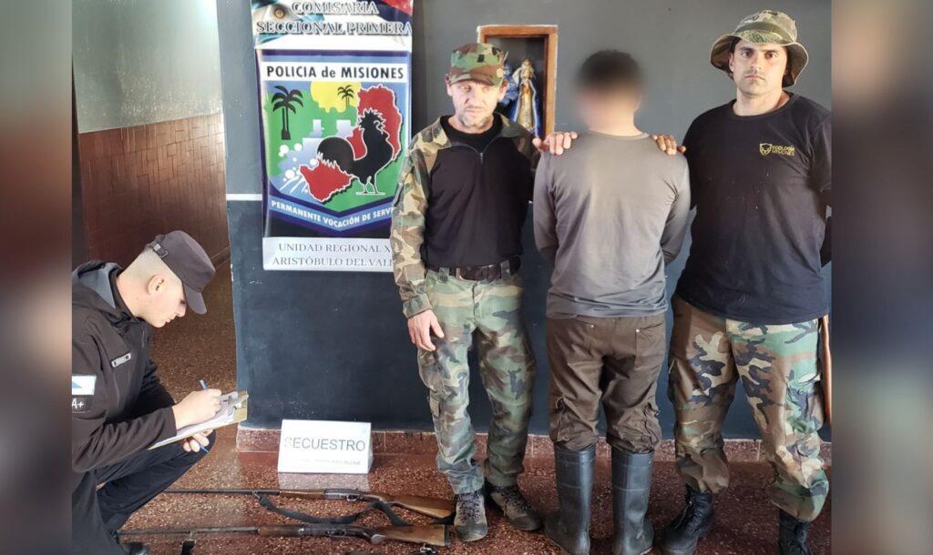 detenido caza cuña piru