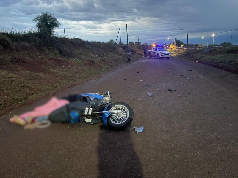 motociclista fallecido apostoles