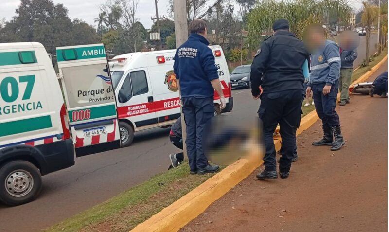 joven murió en Oberá tras despistar con su moto