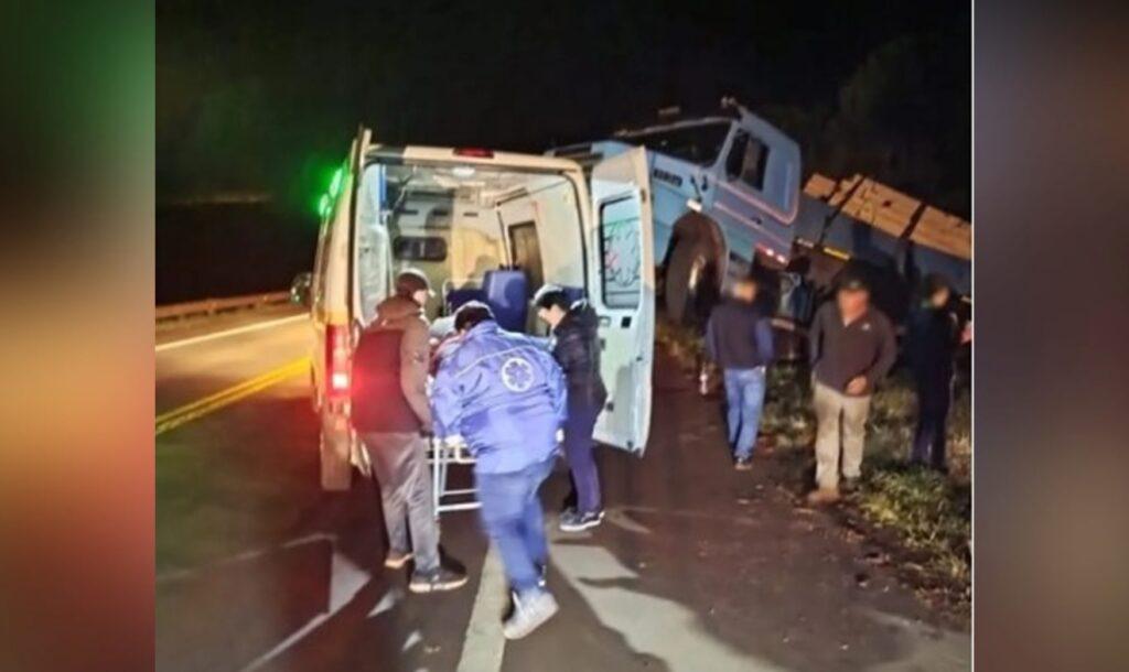 Despiste de camión en Campo Viera