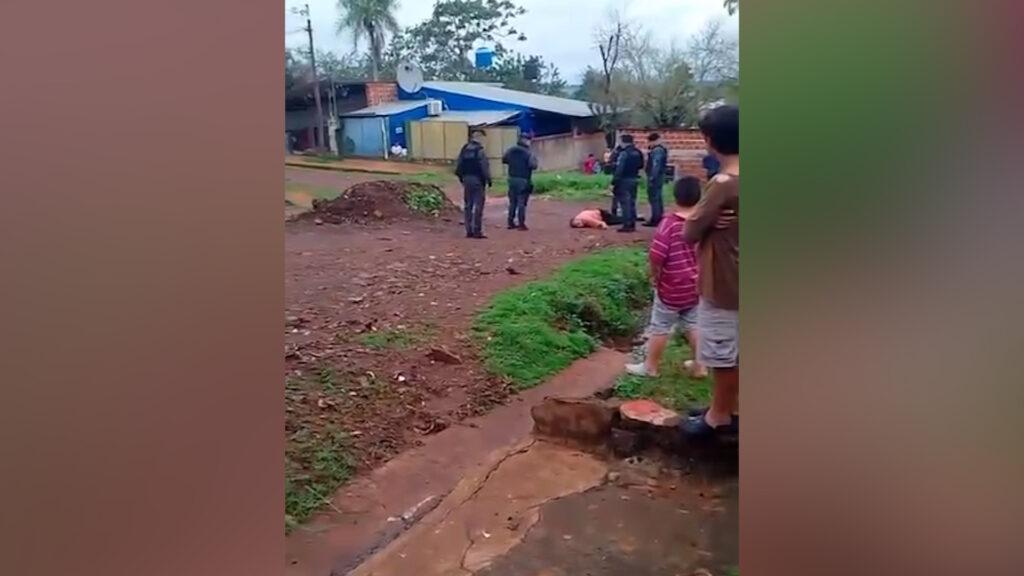 asesinato en barrio San Jorge Posadas