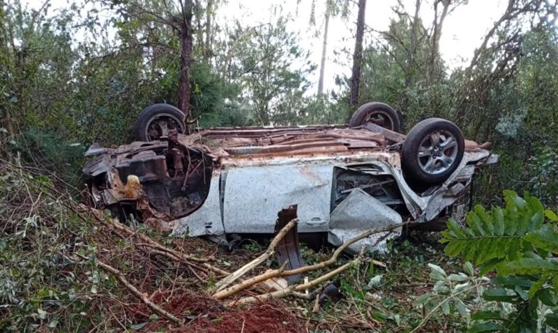 accidente en Ruta 14 Salto Encantado