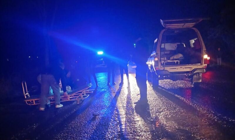 motociclista ebrio San Javier chocar colectivo