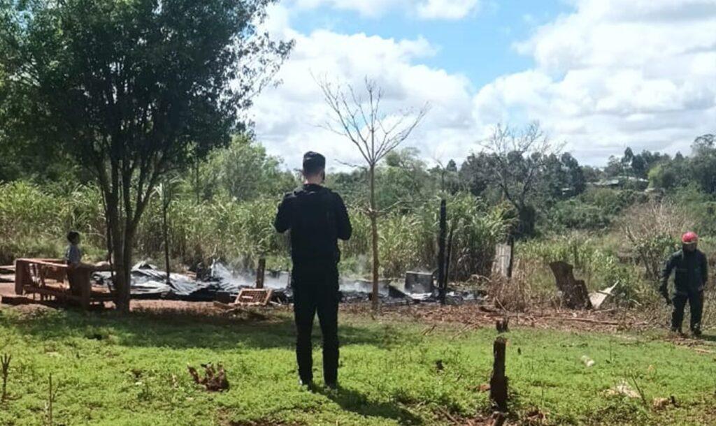 Incendio rural en Puerto Iguazú