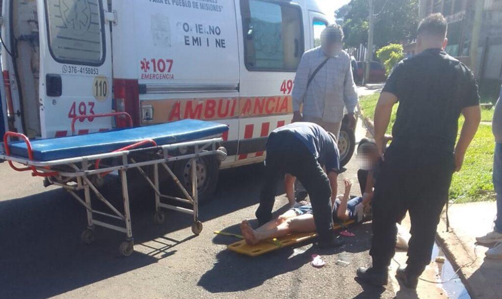 Mujer herida por cable caído en Posadas