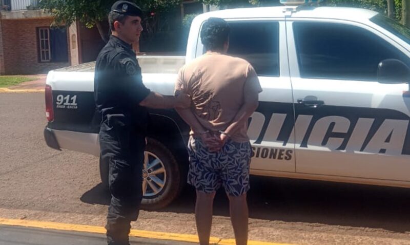 detenido aposteles amenazar pareja cuchillo