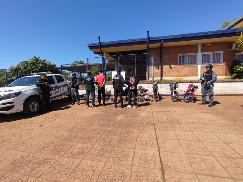 Garupá motos robadas picadas clandestinas