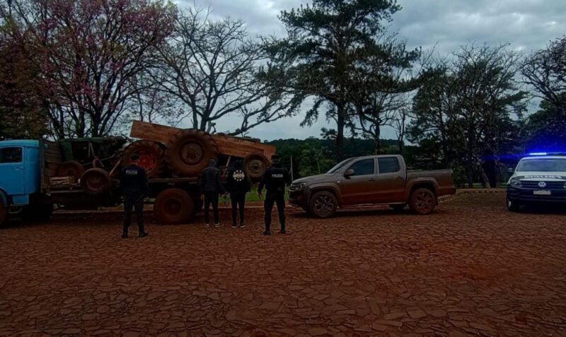 robo de maquinarias forestales en Eldorado