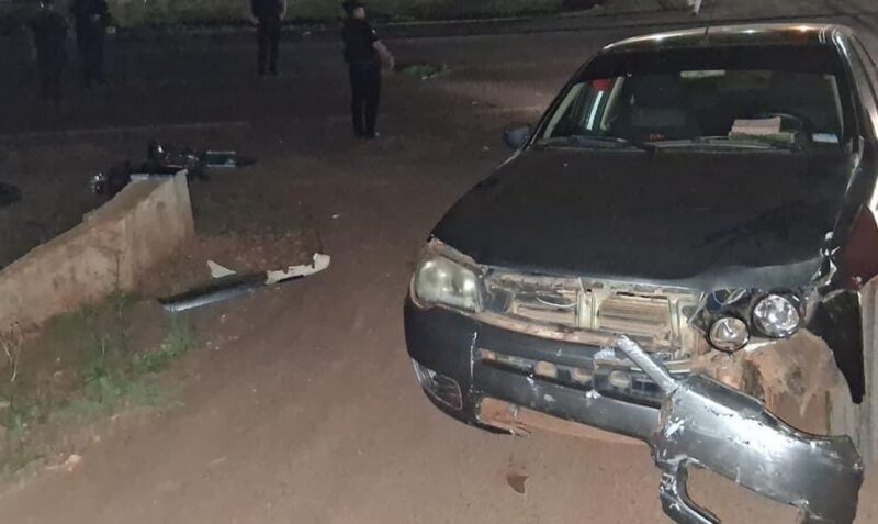 choque moto Ruta 101 San Antonio