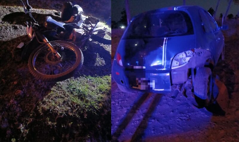 motociclista herido en San Javier