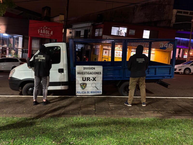 estafa camión motoniveladora obera